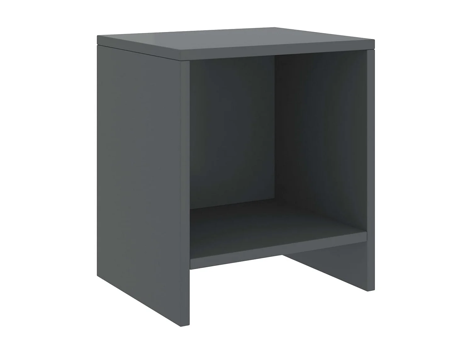 Comodini 2 pz Grigio Scuro 35x30x40 cm in Pino Massello