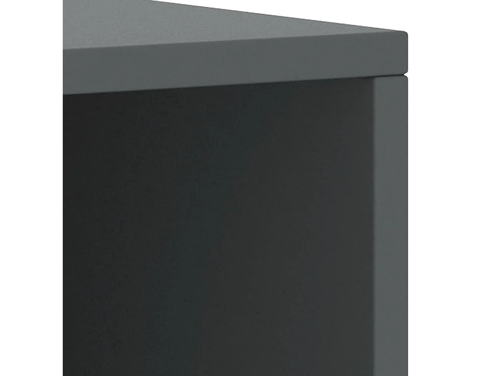 Comodini 2 pz Grigio Scuro 35x30x40 cm in Pino Massello