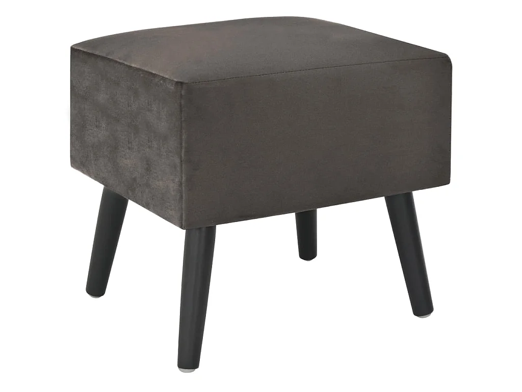 Tables de chevet 2 pcs Gris 40x35x40 cm Velours