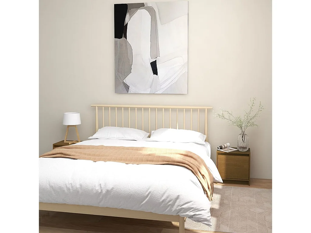 Comodini 2 pz Ambra 40x30,5x40 cm in Legno Massello di Pino