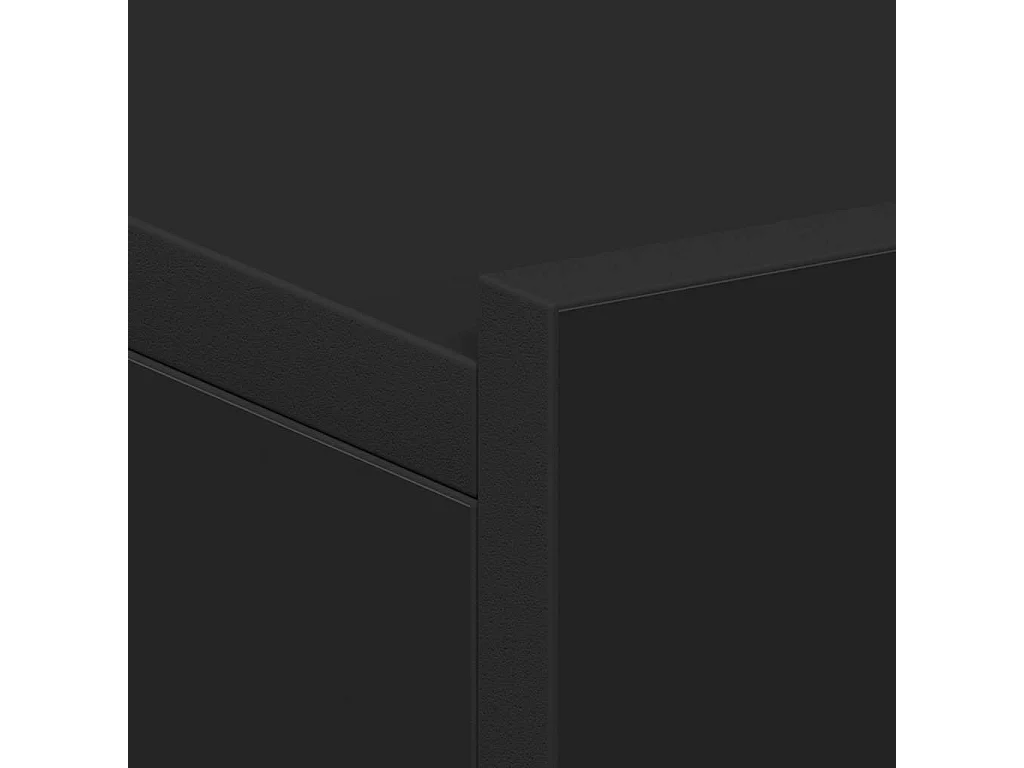 Mesa de cabeceira suspensa 40x30x15 cm derivados madeira preto