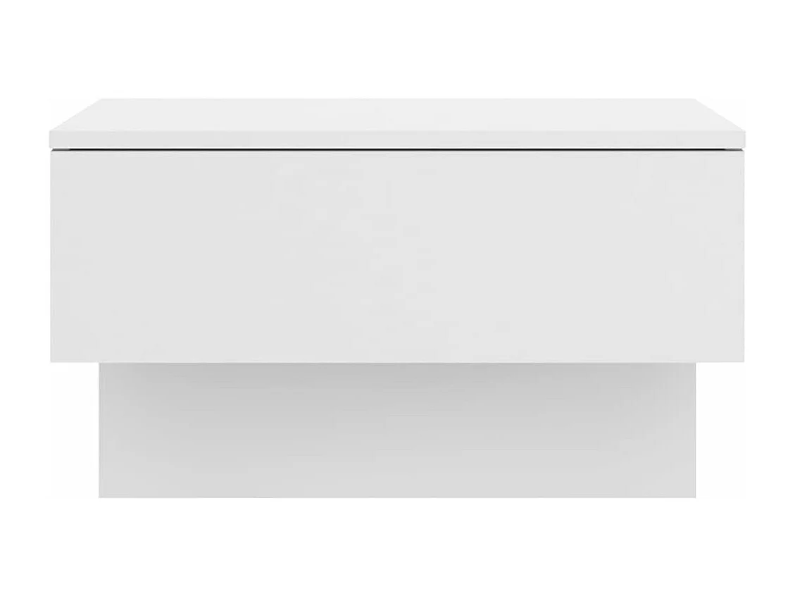 Tables de chevet murales 2 pcs Blanc