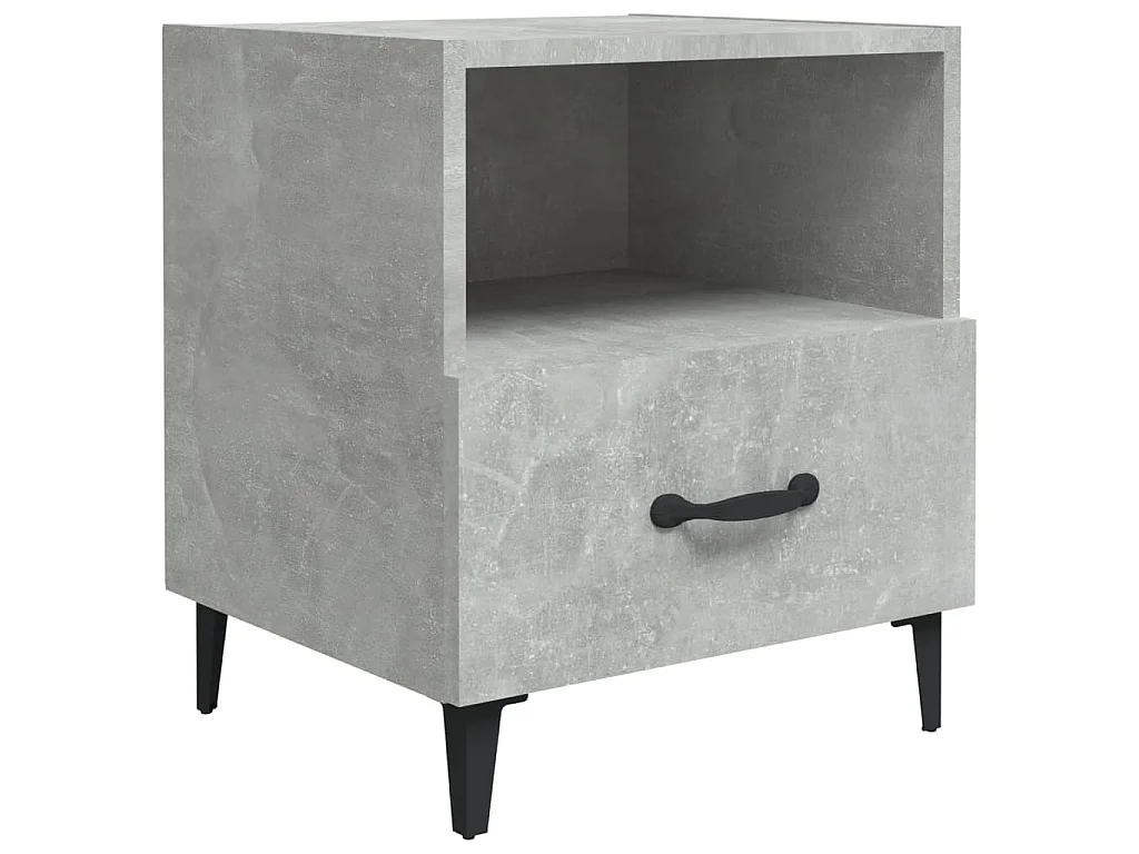 Table de chevet Gris béton Bois d'ingénierie