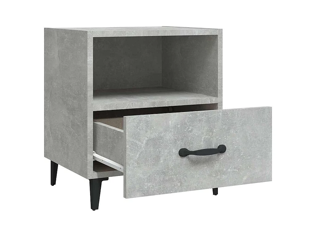 Table de chevet Gris béton Bois d'ingénierie