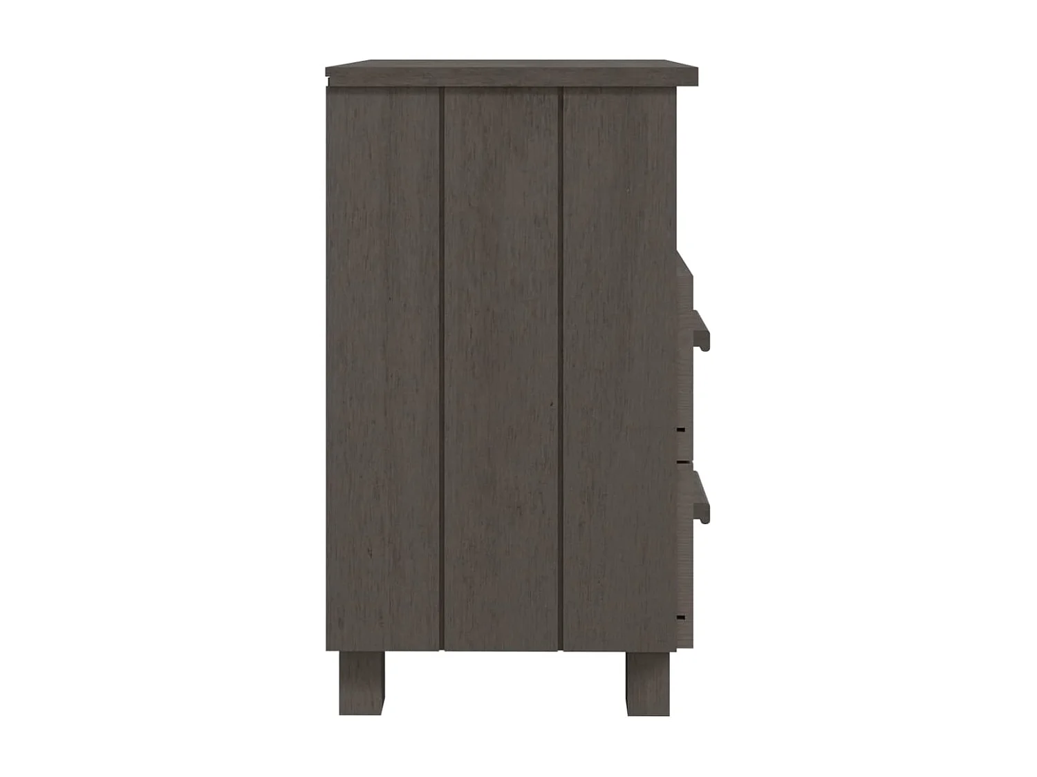 Comodini HAMAR 2 pz Grigio Chiaro 40x35x62 cm Legno di Pino