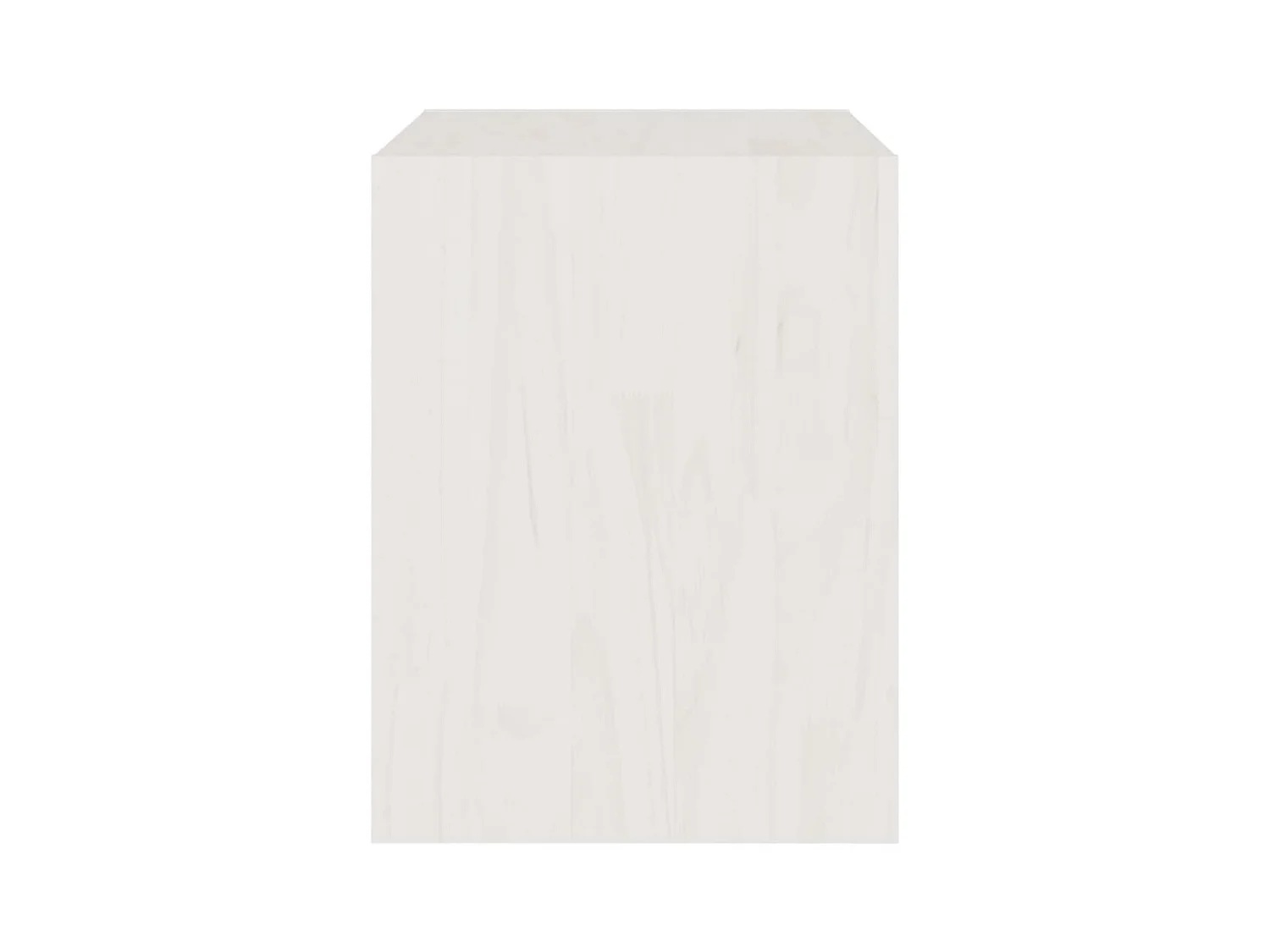 Table de chevet Blanc 40x30,5x40 cm Bois de pin massif