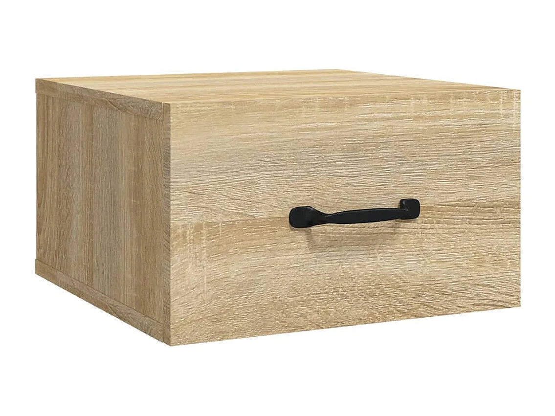 Table de chevet murale Chêne sonoma 35x35x20 cm