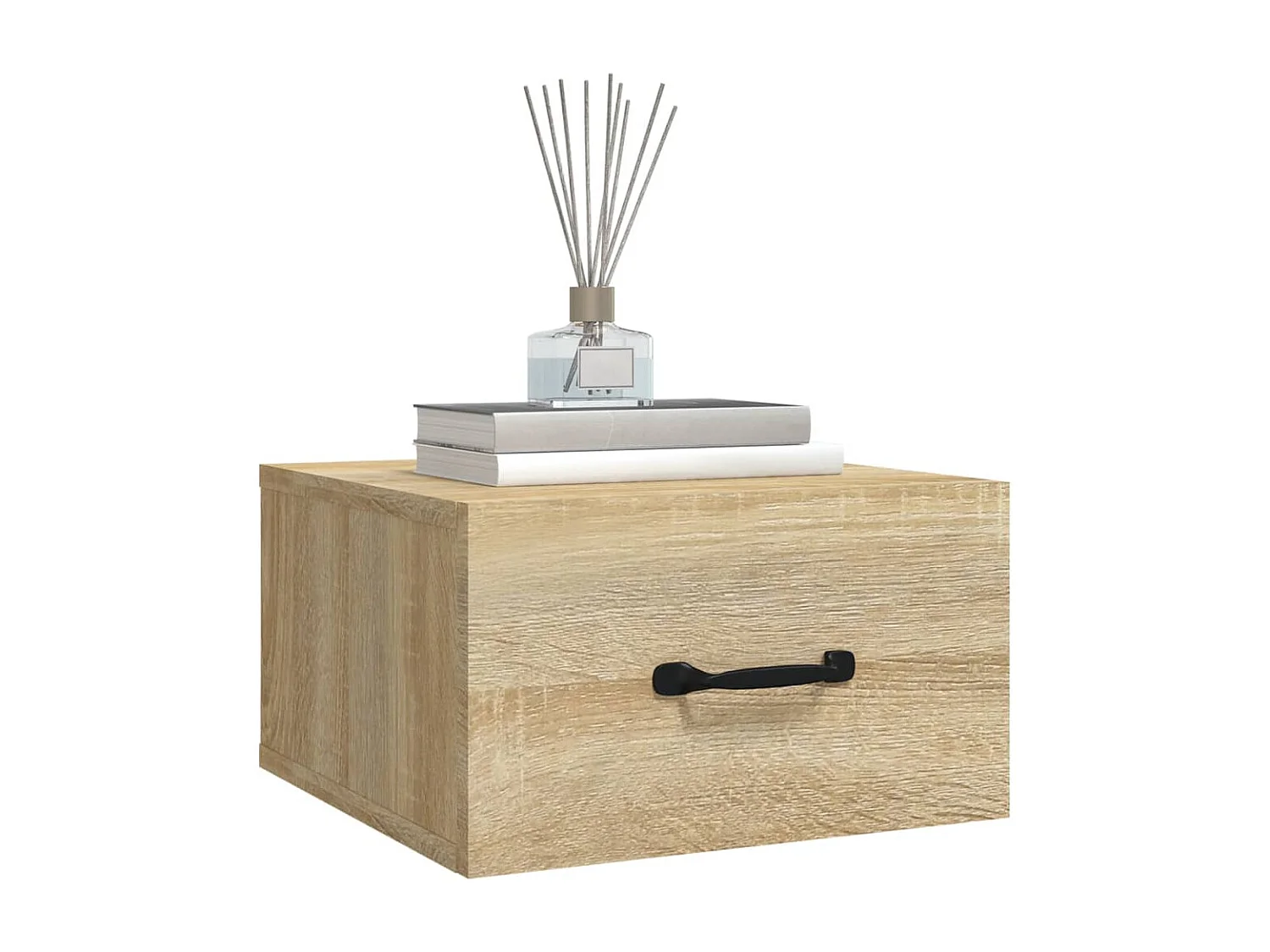 Table de chevet murale Chêne sonoma 35x35x20 cm