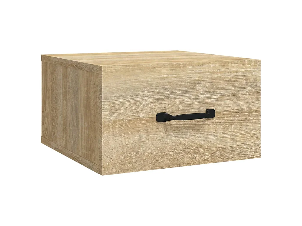 Table de chevet murale Chêne sonoma 35x35x20 cm