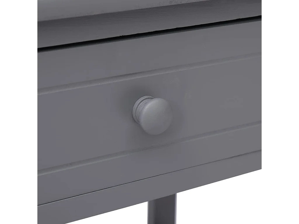 Table de chevet Gris 40x29x42 cm Bois de Paulownia