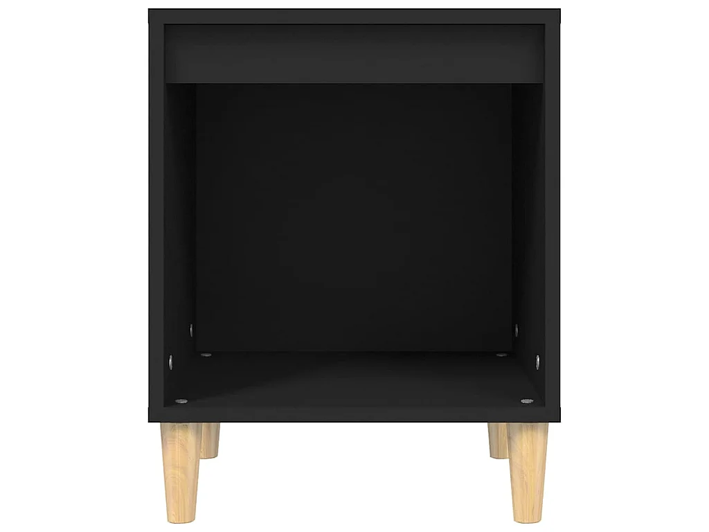Table de chevet Noir 40x35x50 cm Bois d’ingénierie
