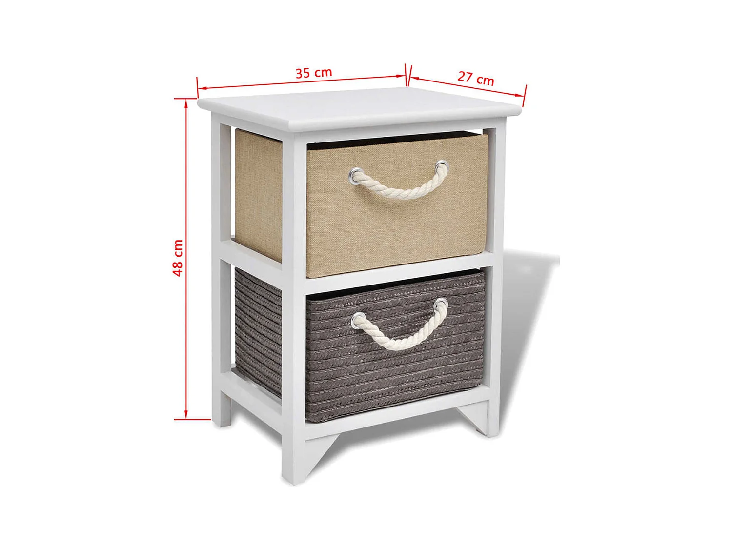 Mesitas de noche 2 unidades madera