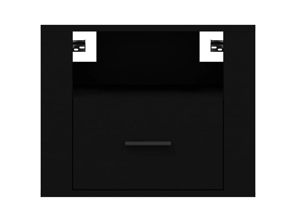 Tables de chevet murales 2 pcs Noir 50x36x40 cm