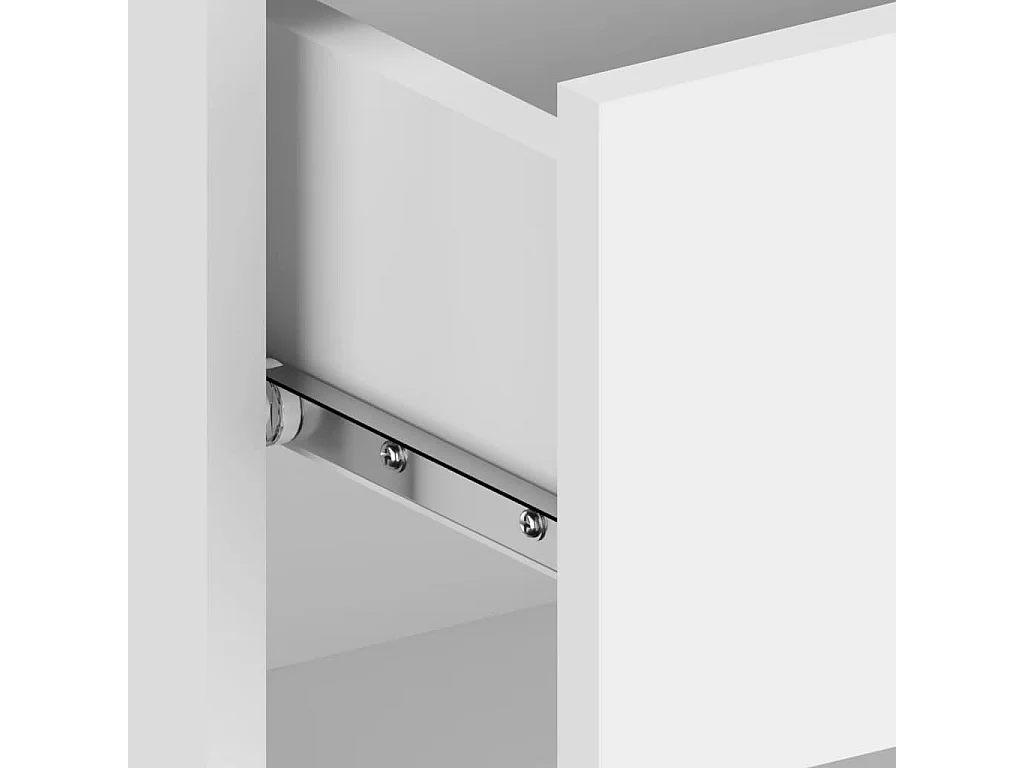 Tables de chevet murales 2 pcs Blanc