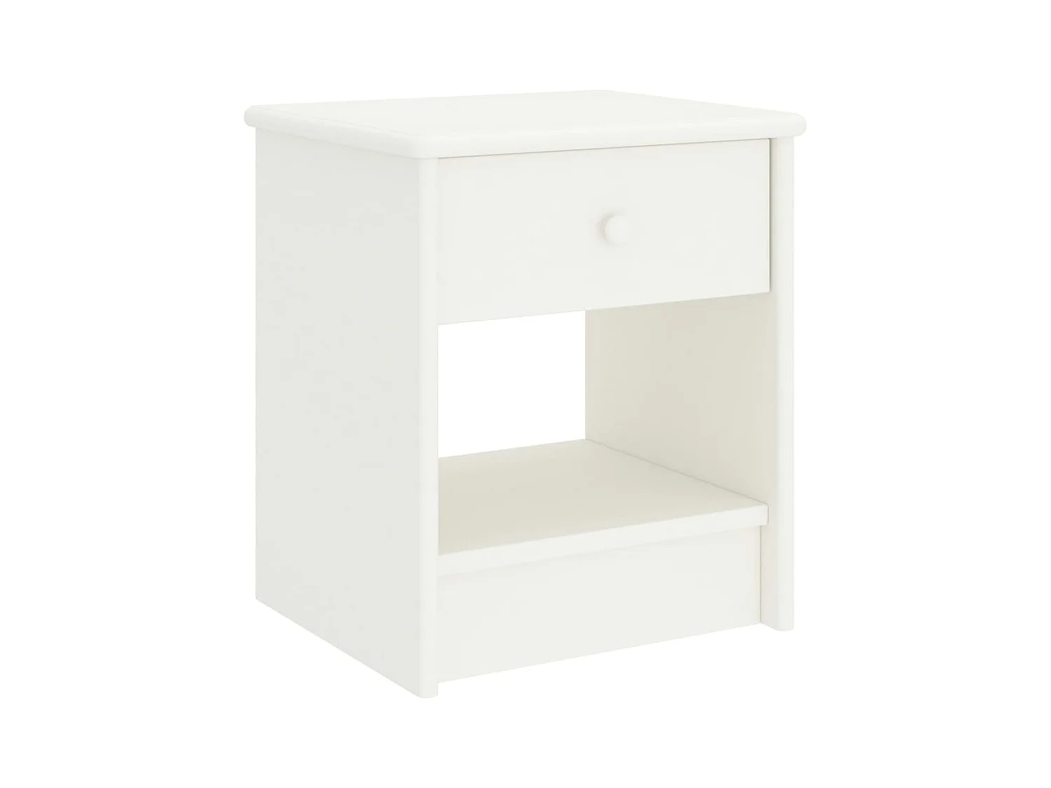 Table de chevet Blanc 35x30x40 cm Bois de pin massif