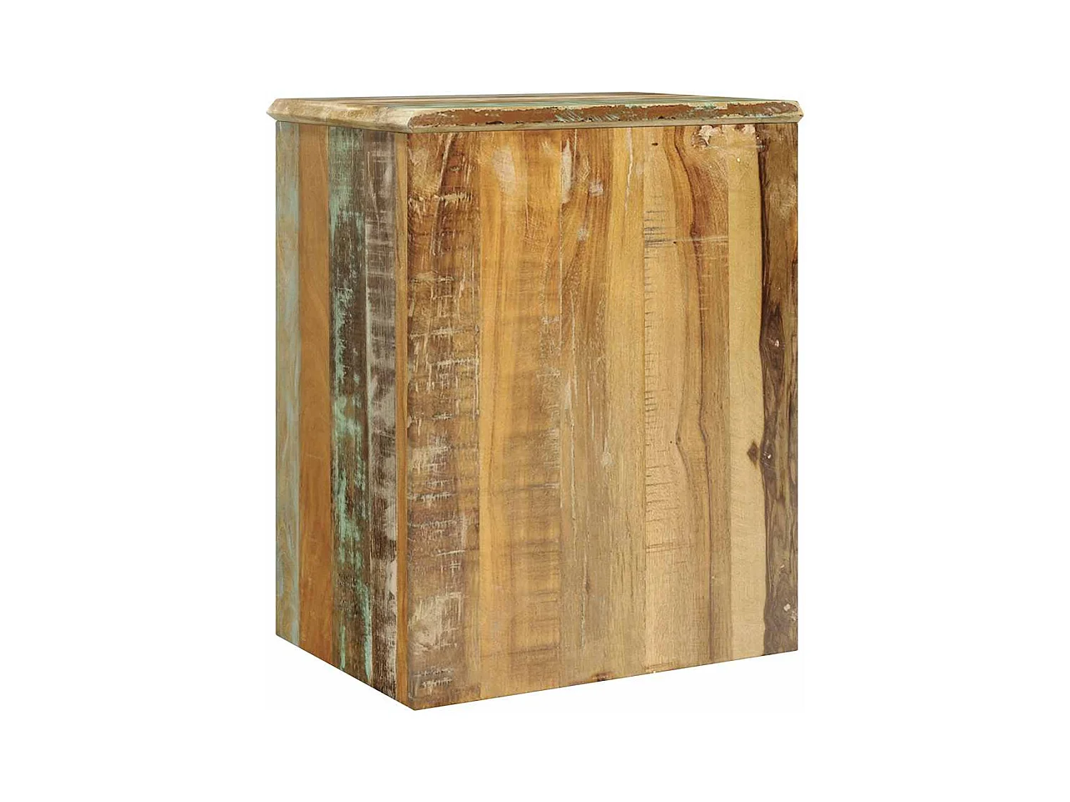 Table de coin avec 1 tiroir et 1 porte Bois de récupération