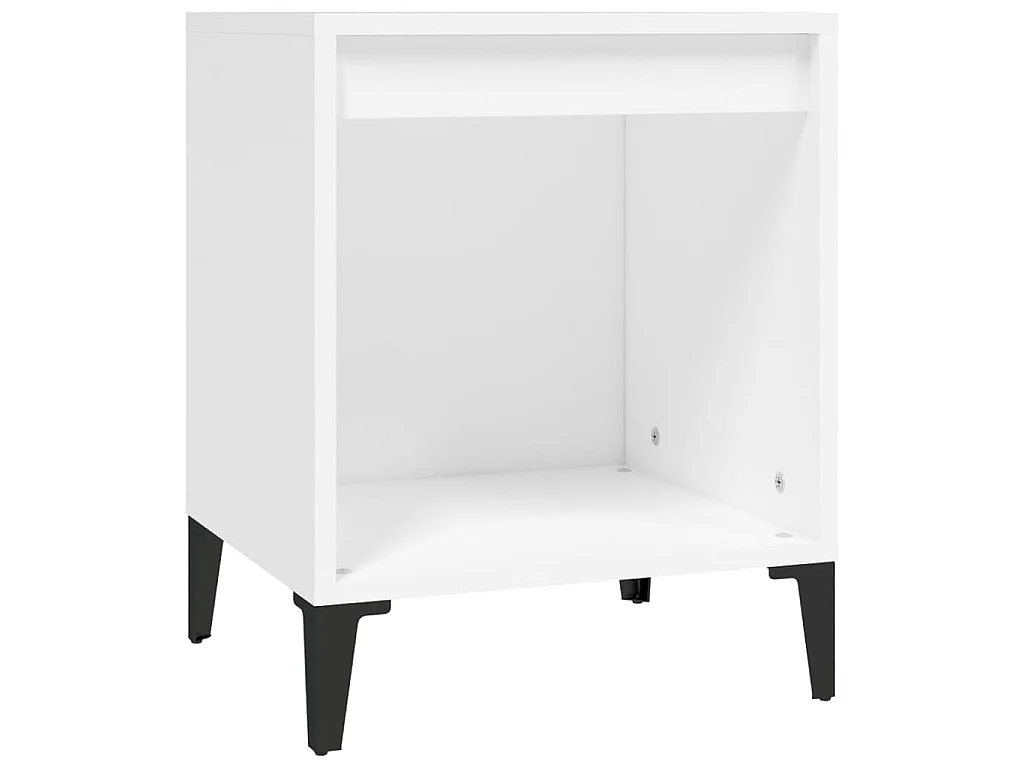 Tables de chevet 2 pcs Blanc 40x35x50 cm