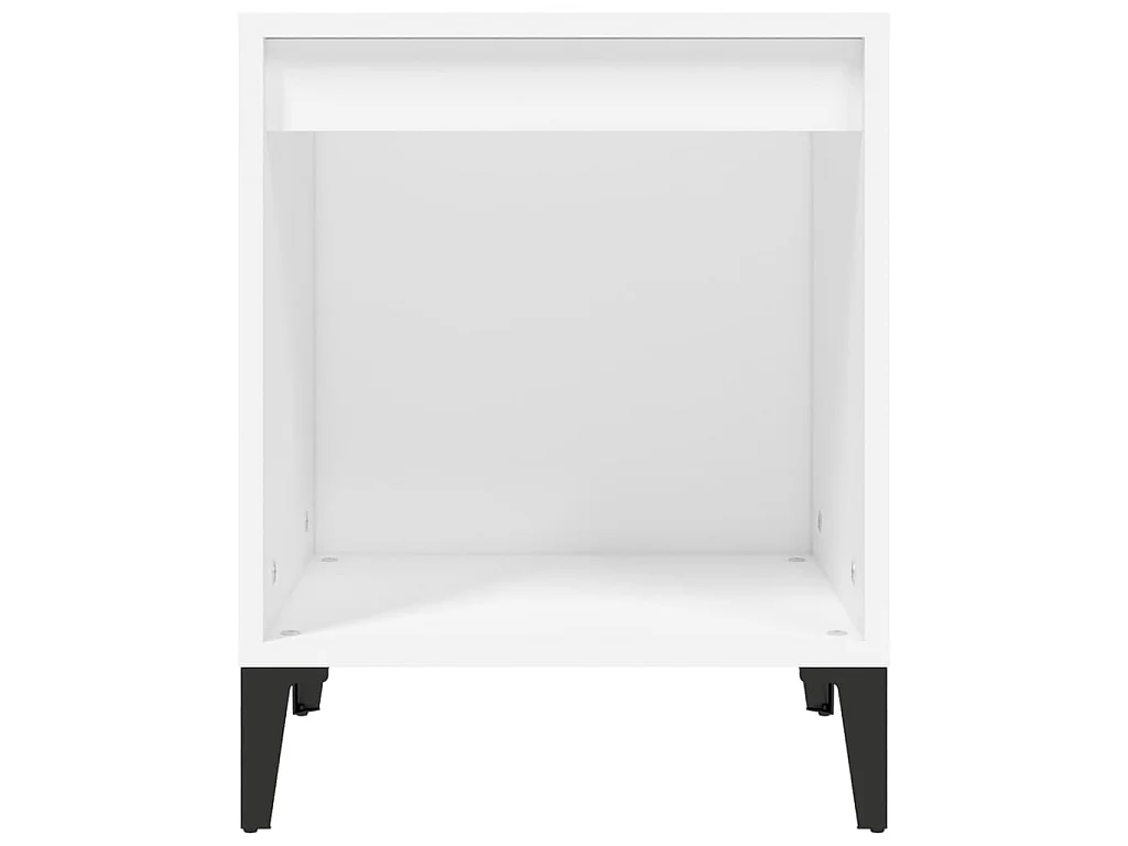 Tables de chevet 2 pcs Blanc 40x35x50 cm