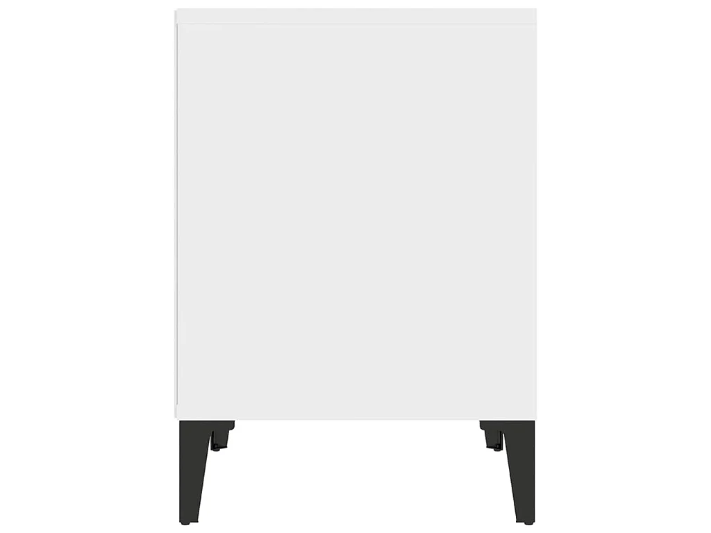 Tables de chevet 2 pcs Blanc 40x35x50 cm