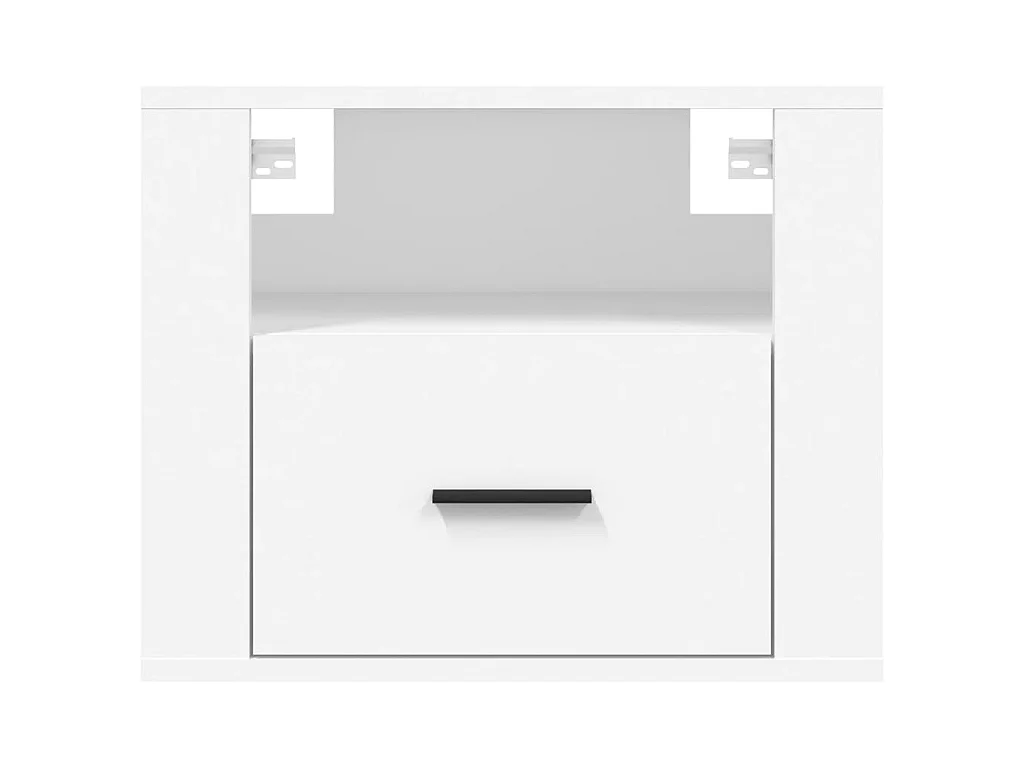 Mesitas de noche de pared 2 uds blanco 50x36x40 cm