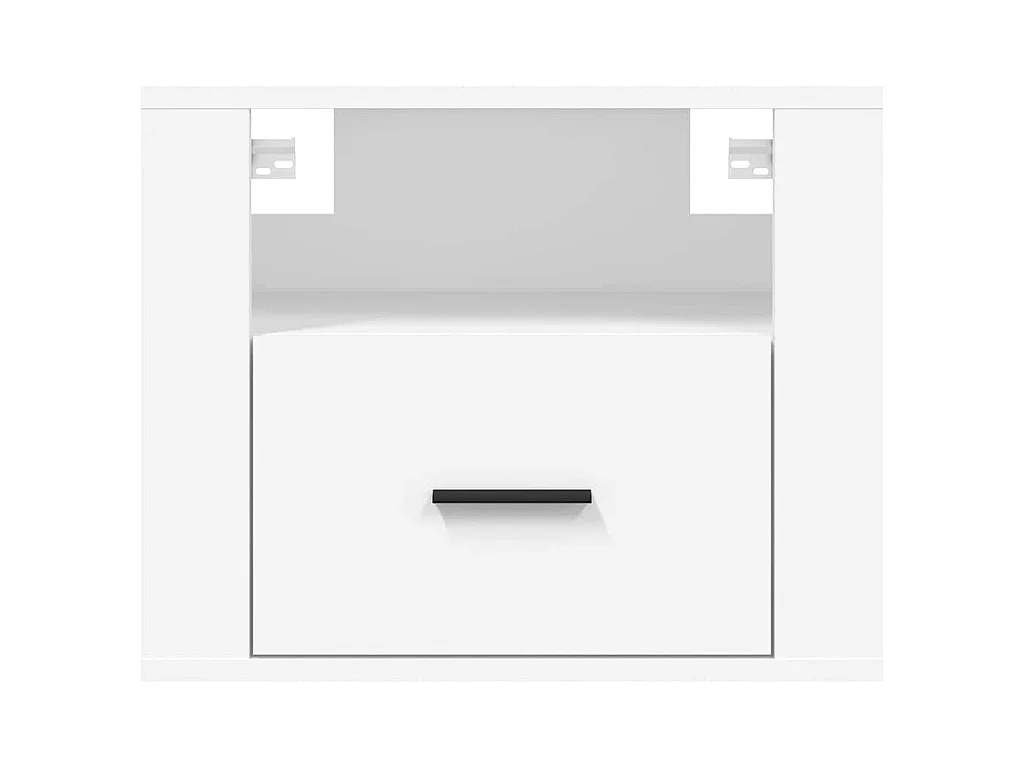 Mesitas de noche de pared 2 uds blanco 50x36x40 cm