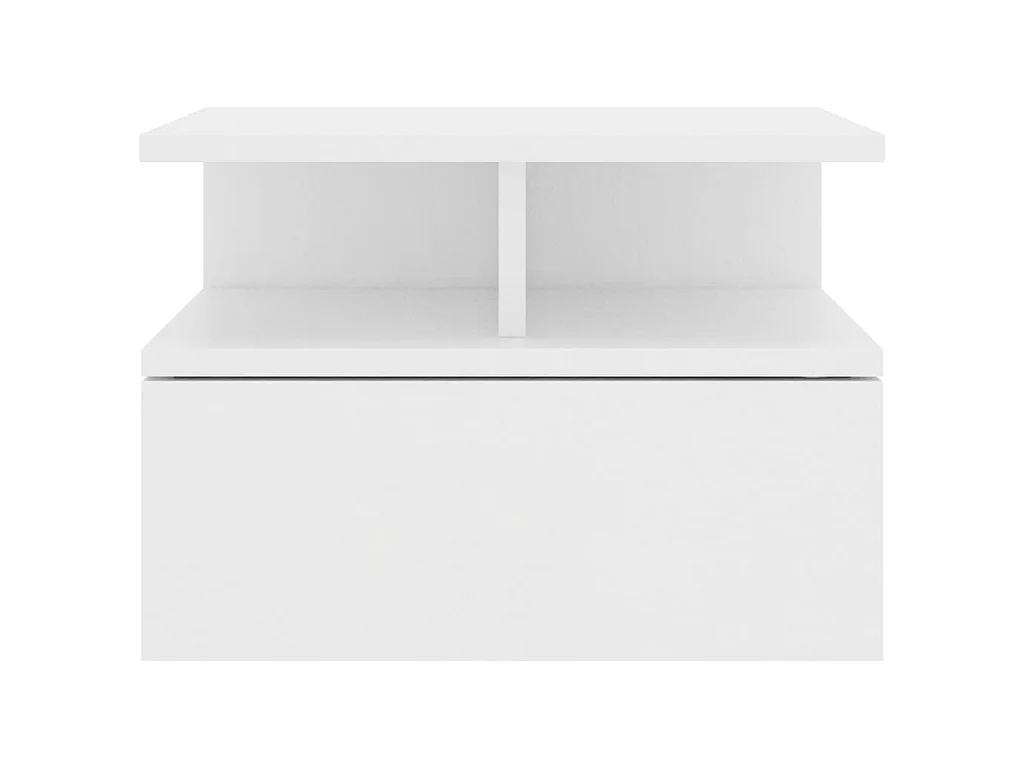 Mesita de noche flotantes 2 uds madera contrachapada 40x31x27cm