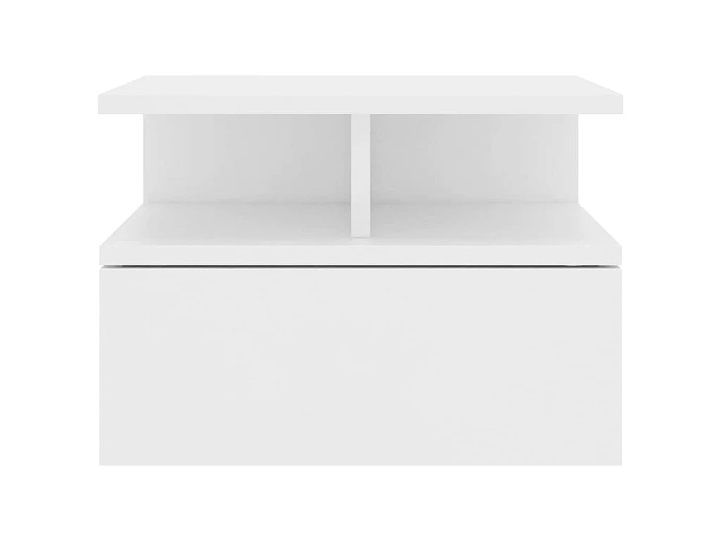 Mesita de noche flotantes 2 uds madera contrachapada 40x31x27cm
