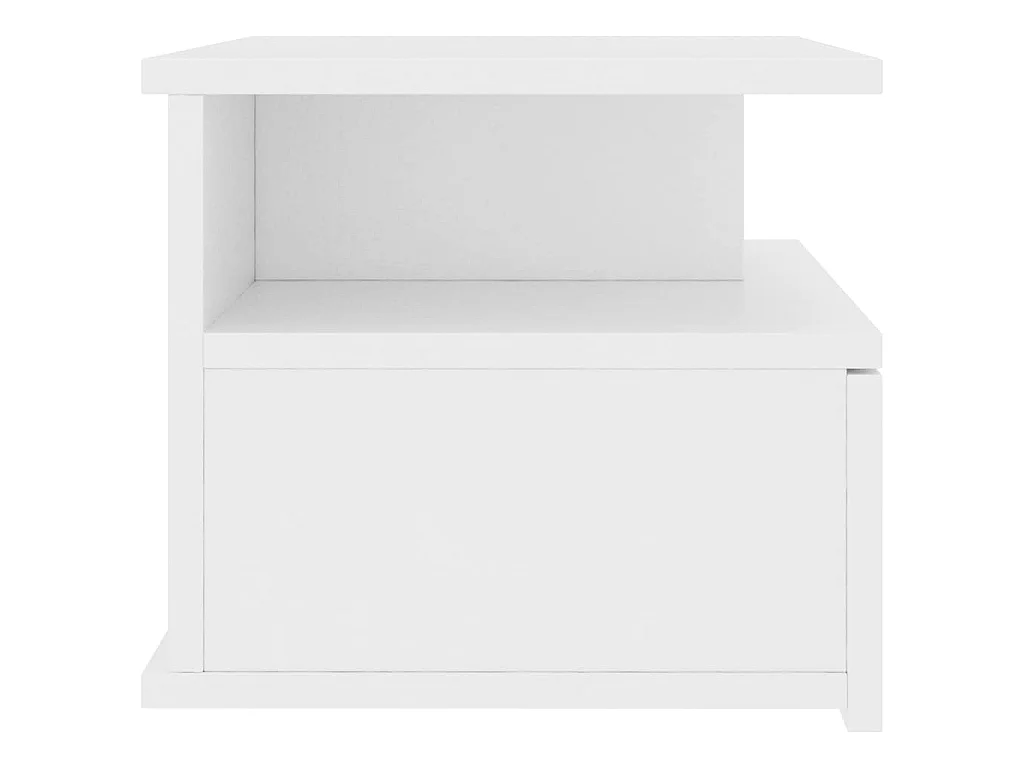 Mesita de noche flotantes 2 uds madera contrachapada 40x31x27cm