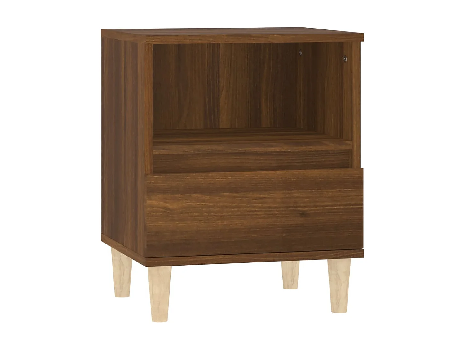 Table de chevet Chêne marron 40x35x50 cm