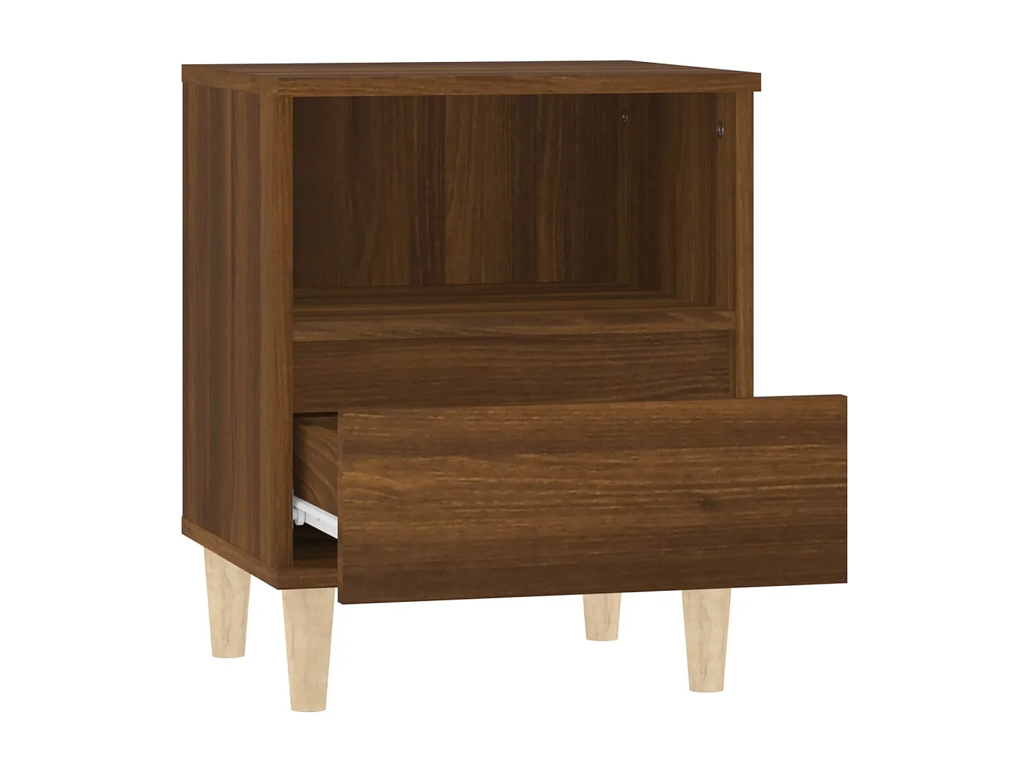 Table de chevet Chêne marron 40x35x50 cm