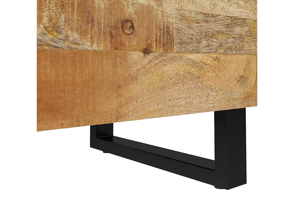 Nachttische 2 Stk. 40x33x46 cm Massivholz Mango