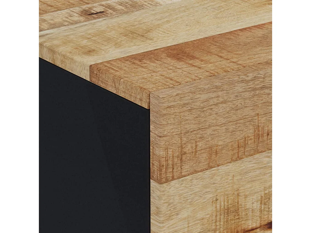 Comodini 2pz 40x33x46 cm in Legno Massello di Mango