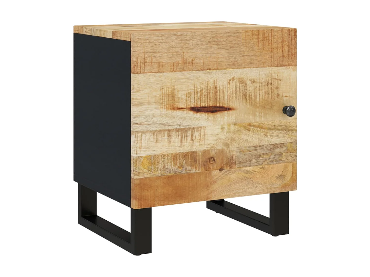 Comodini 2pz 40x33x46 cm in Legno Massello di Mango