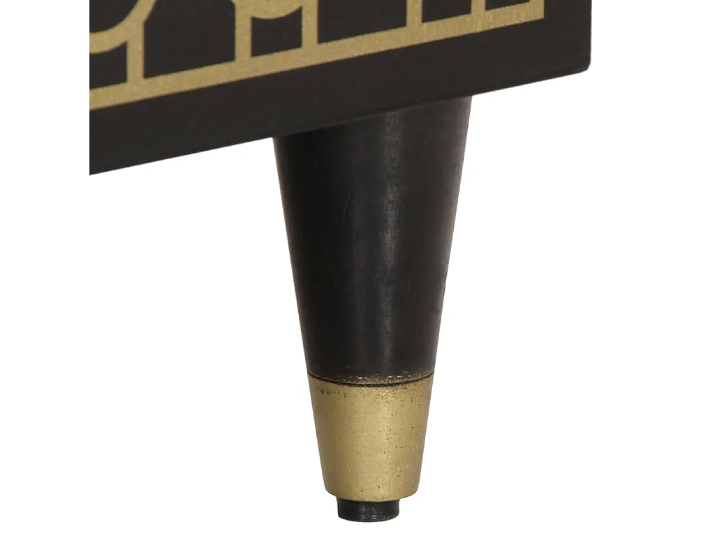 Nachtkastje 50x33x60 cm massief mangohout