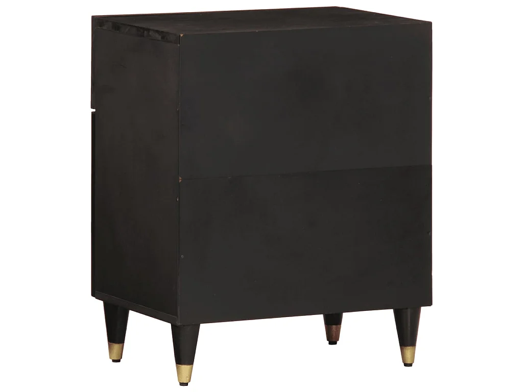 Comodino 50x33x60 cm in Legno Massello di Mango