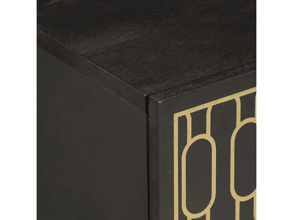 Comodino 50x33x60 cm in Legno Massello di Mango