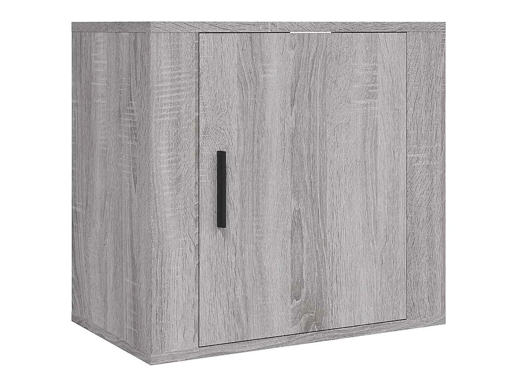 Wand-Nachttische 2 Stk. Grau Sonoma 50x30x47 cm