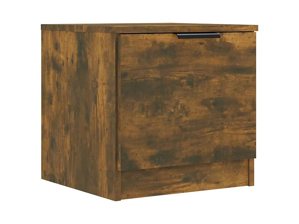 Tables de chevet 2 pcs Chêne fumé 40x39x40 cm