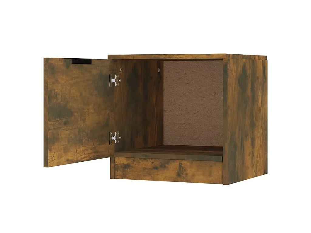 Tables de chevet 2 pcs Chêne fumé 40x39x40 cm