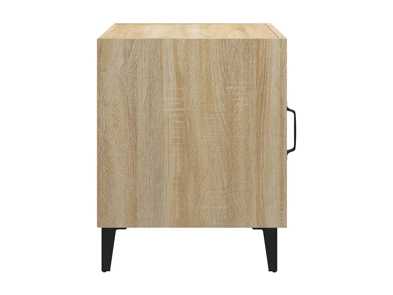 Mesitas de noche 2 uds madera contrachapada color roble Sonoma