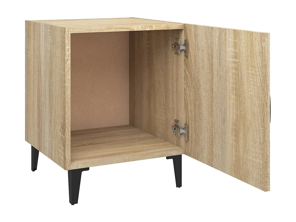 Comodini 2 pz Rovere Sonoma in Legno Multistrato