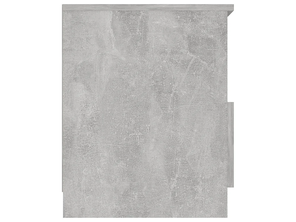 Mesa de cabeceira 40x40x50cm derivados de madeira cinza cimento