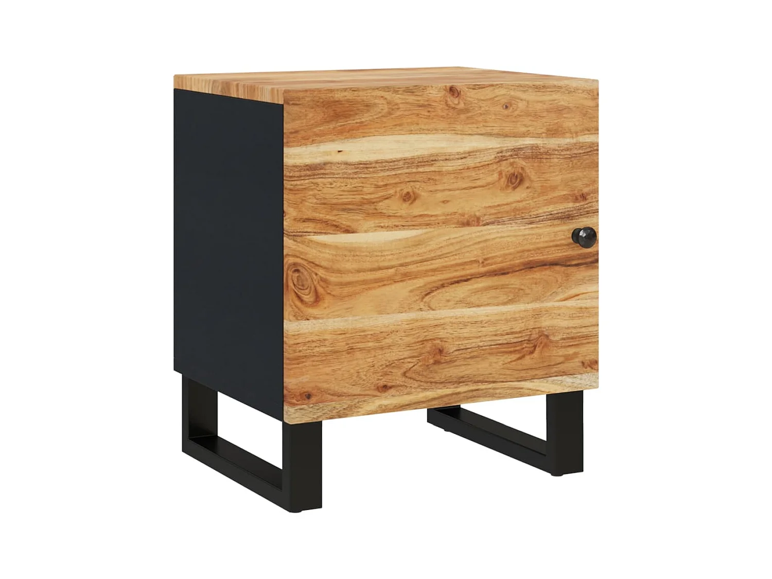 Mesitas de noche 2 uds madera maciza de acacia 40x33x46 cm