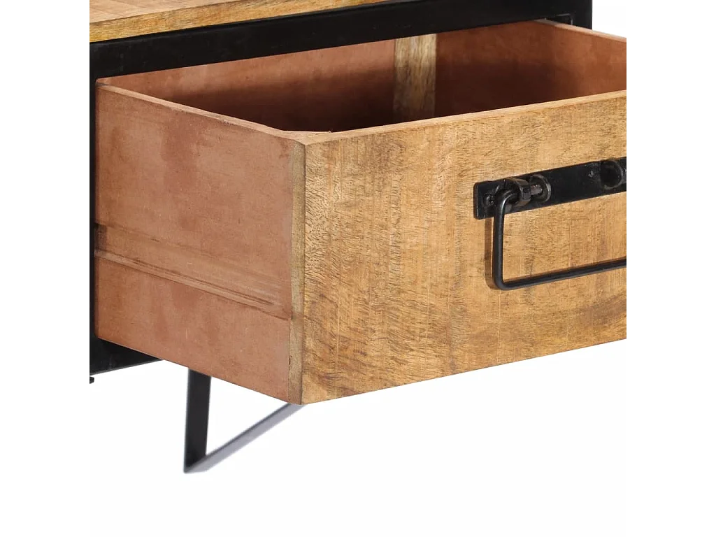 Table de chevet 40x35x40 cm bois de manguier massif