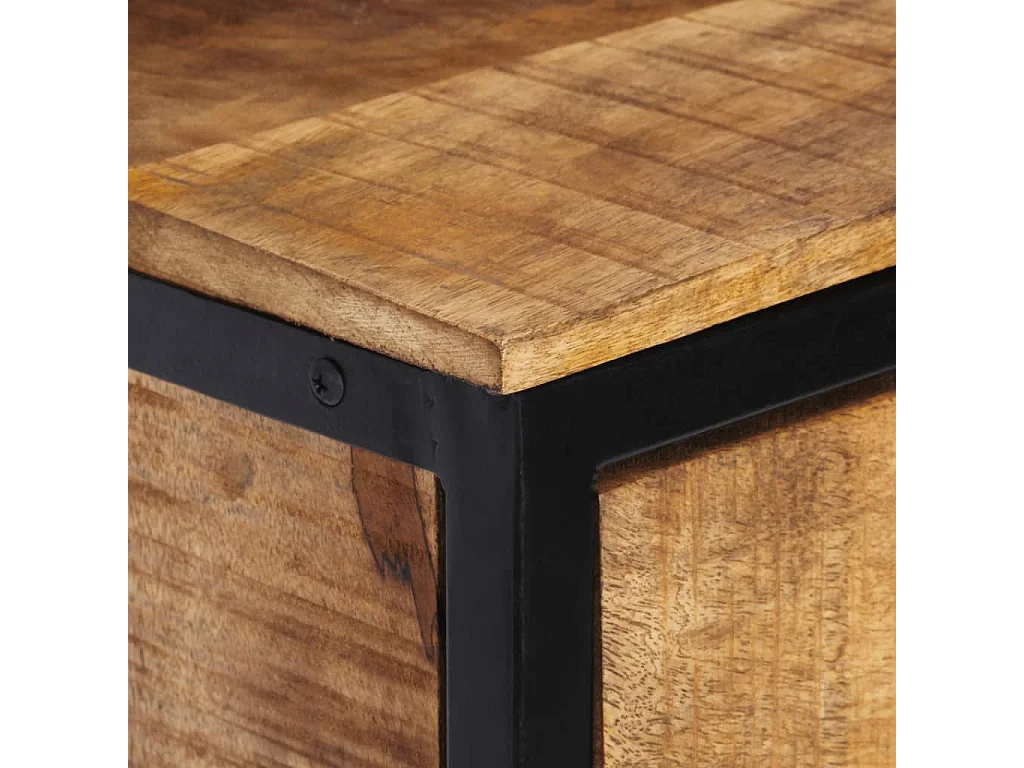 Table de chevet 40x35x40 cm bois de manguier massif