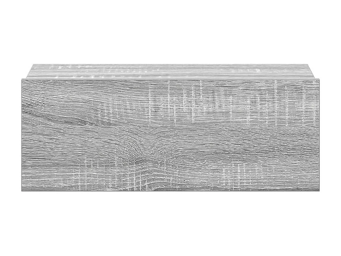 Comodini Pensili Grigio Sonoma 2pz 40x30x15cm Legno Multistrato