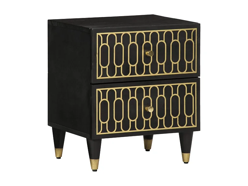 Nachttisch 40x33x46 cm Massivholz Mango