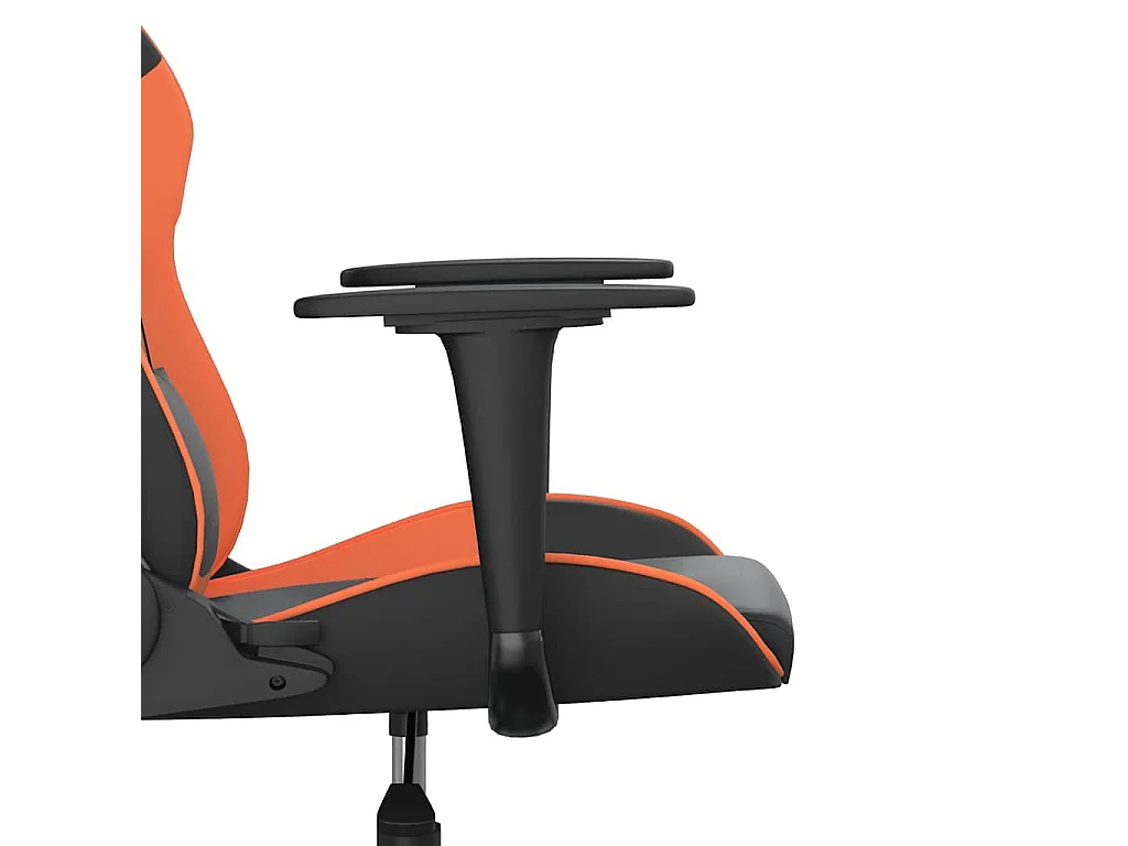 Chaise de jeu de massage Noir et orange Similicuir