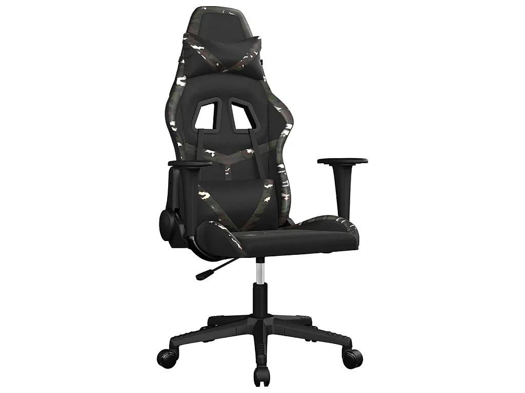 Chaise de jeu de massage Noir et camouflage Similicuir