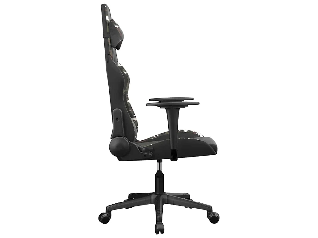 Chaise de jeu de massage Noir et camouflage Similicuir